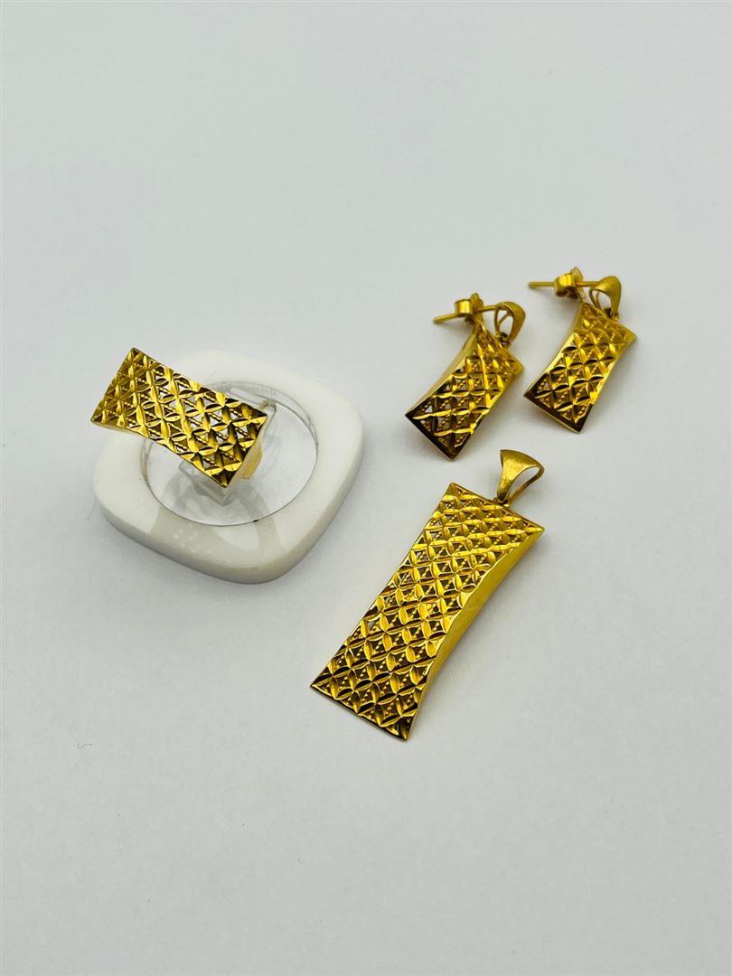 نیم ست طلا 18عیار تراش140446-140447-140448