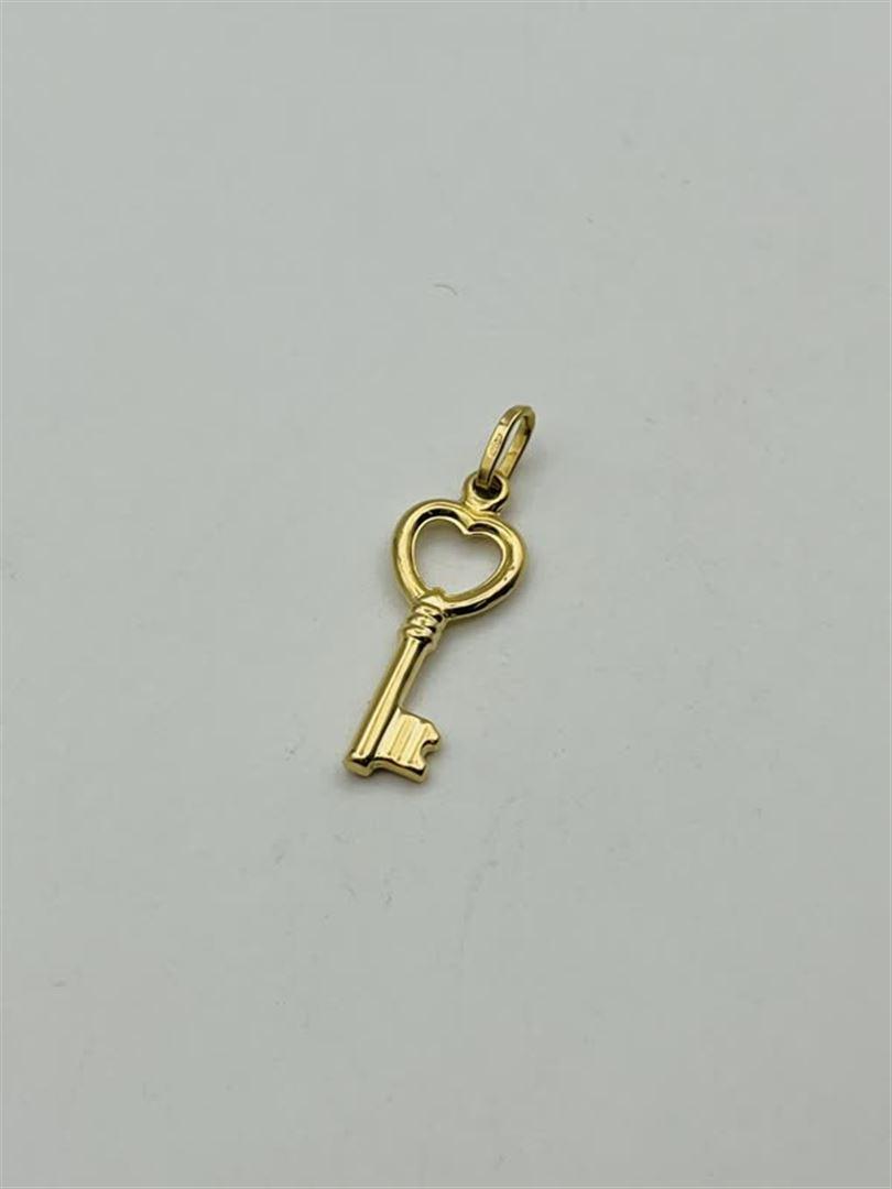 آویز پلاک طلا 18عیار کلید