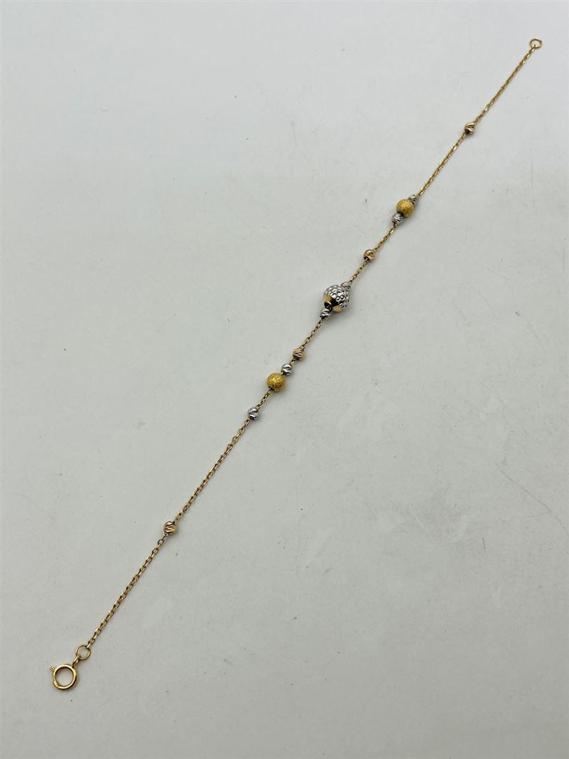 دستبند طلا 18عیار گوی141133