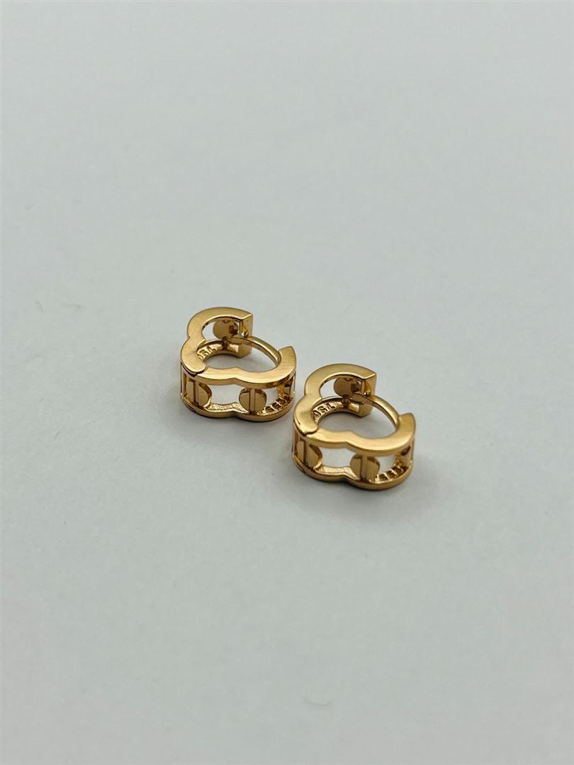 گوشواره طلا 18عیار کارتیر لاو رزگلد134573