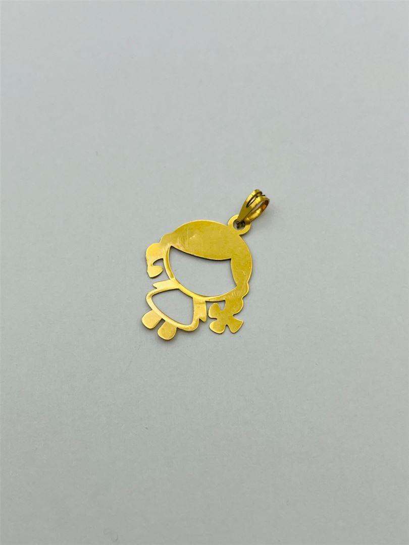 آویز پلاک طلا 18عیار دختر