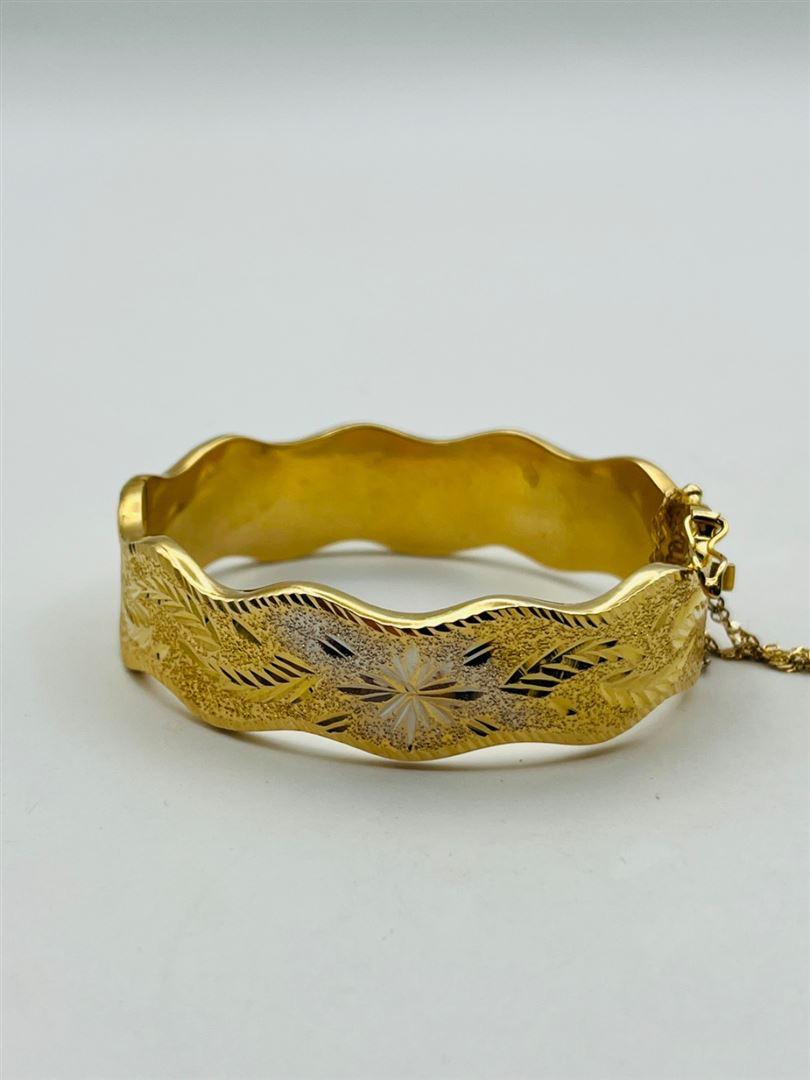 دستبند طلا 18عیار تراش 138891