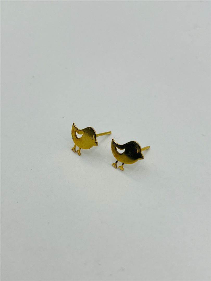 گوشواره میخی طلا 18عیار گنجشک133570