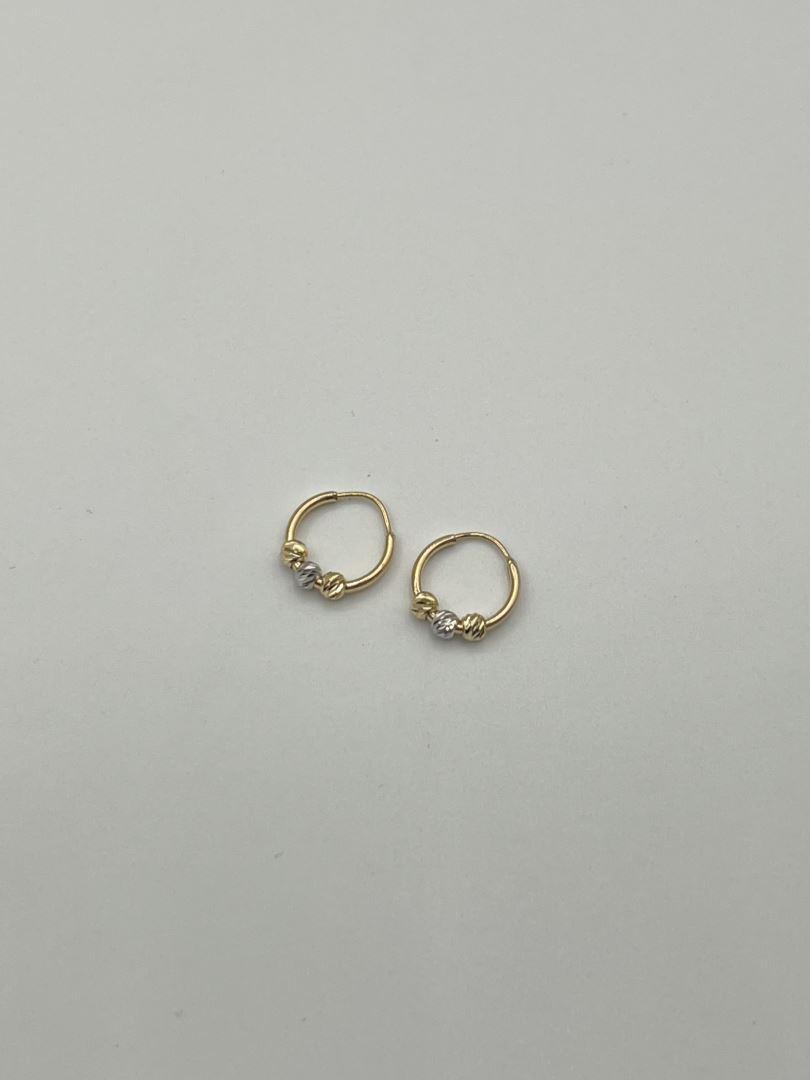 گوشواره حلقه ای طلا 18 عیار البرنادو 134323