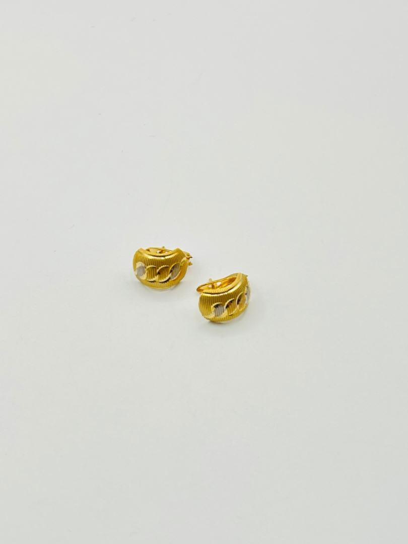 گوشواره طلا 18 عیار تراش 127732