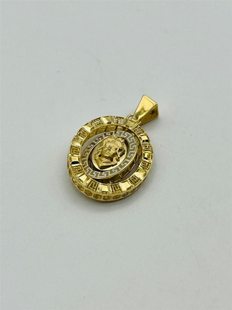 آویز پلاک طلا 18عیار ورساچه143726