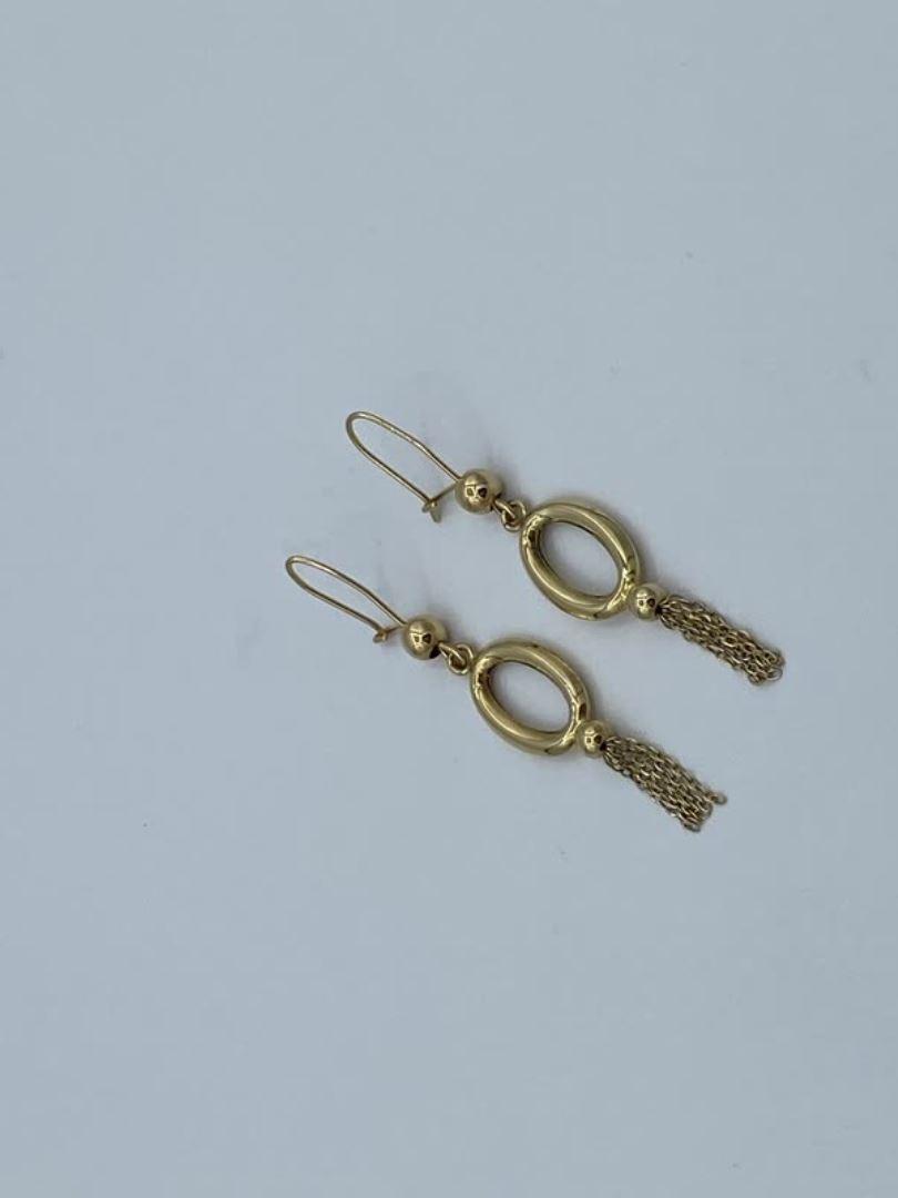 گوشواره طلا 18 عیار آویز 124083