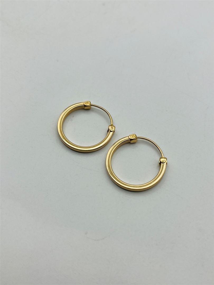 گوشواره طلا 18عیار حلقه ای134344