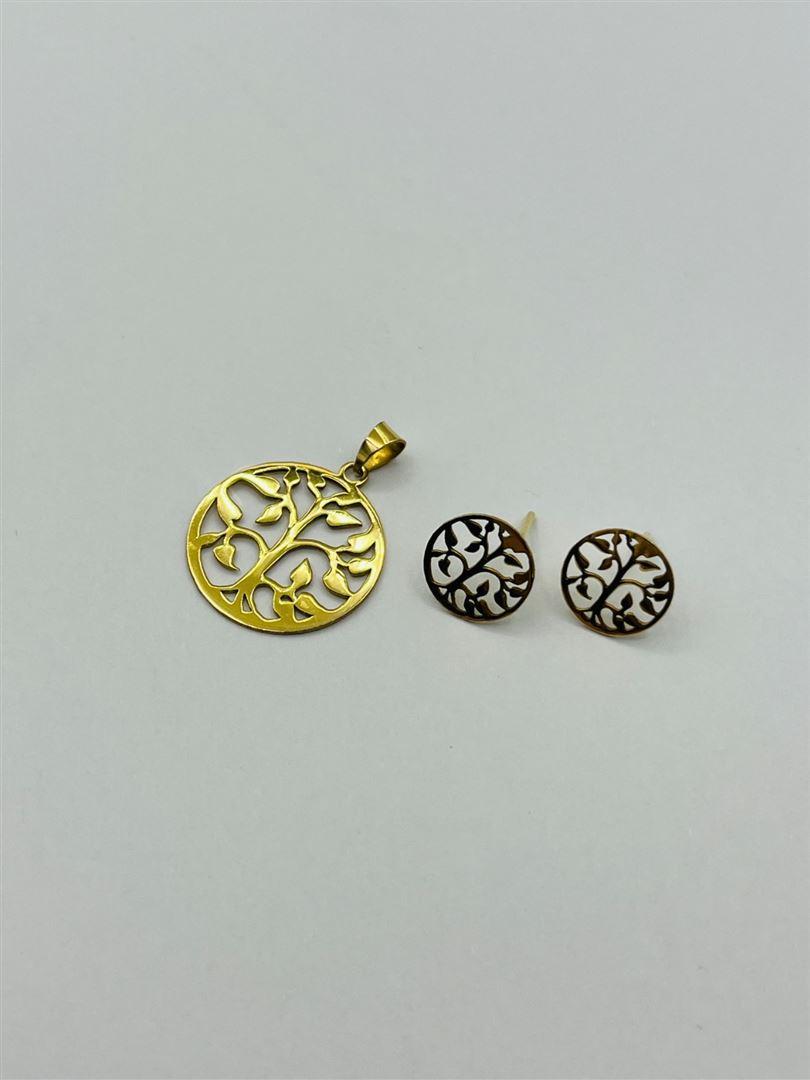 نیم ست طلا 18عیار درخت 133721