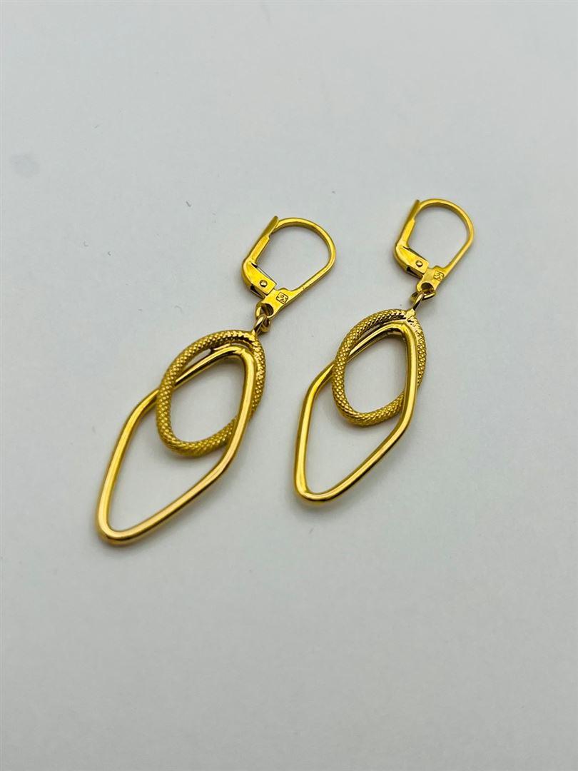 گوشواره طلا 18عیار هندسی 139493