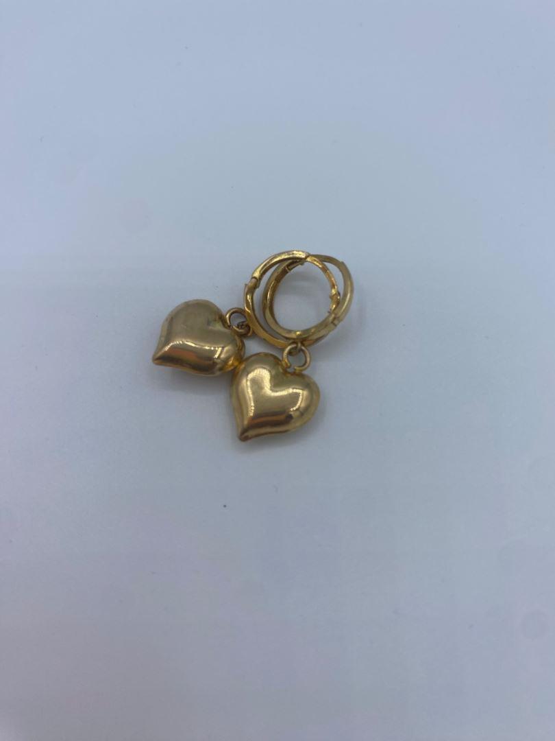 گوشواره قلب طلای 18 عیار [126093]