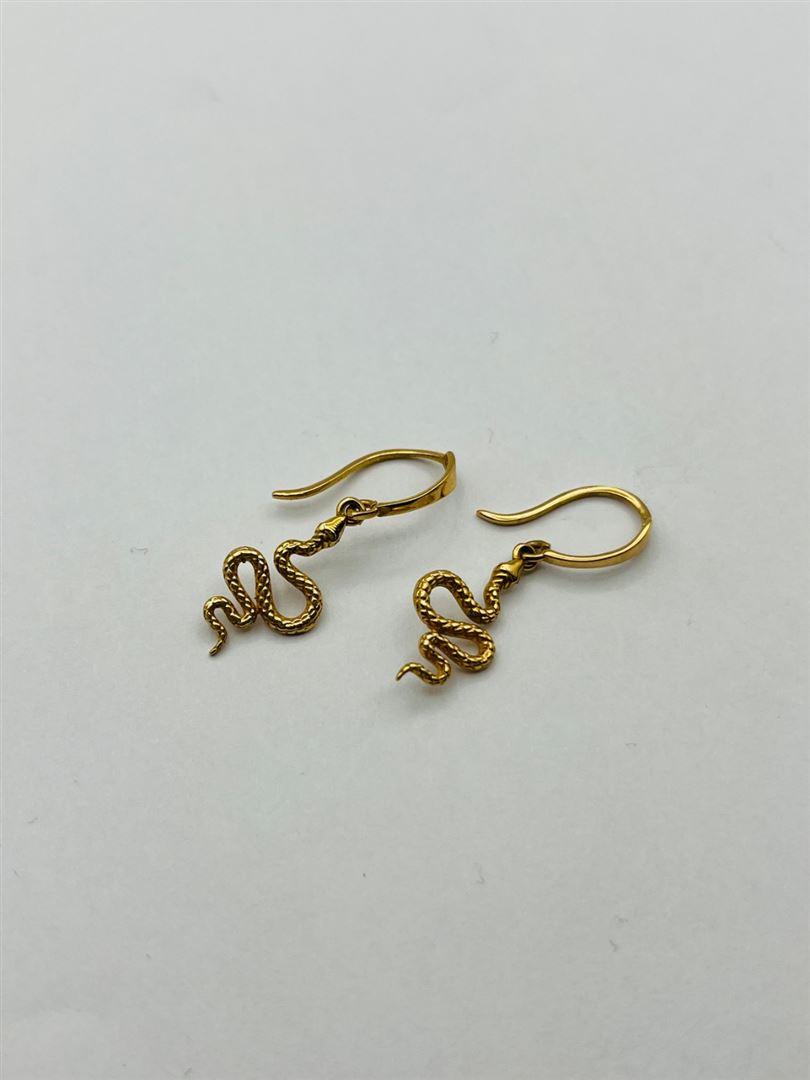 گوشواره طلا 18عیار مار 137335