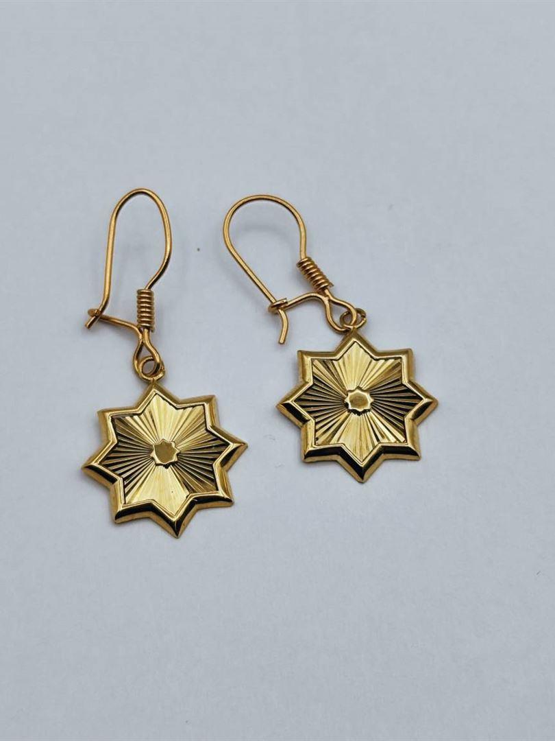 گوشواره طلا 18 عیار ستاره136553