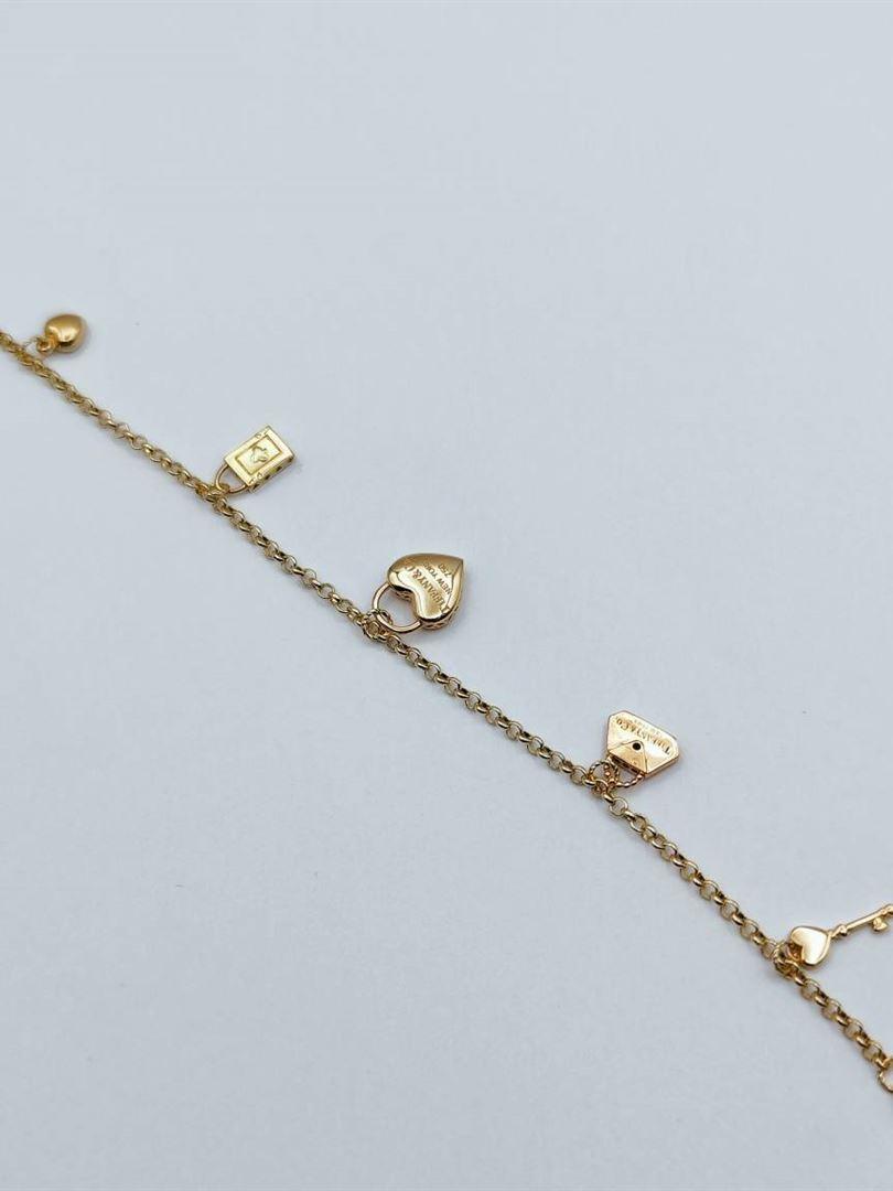 دستبند طلا 18عیار رولو آویردار