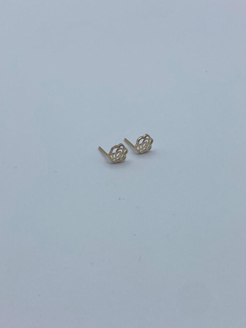 گوشواره  گل میخی طلای 18 عیار 126080