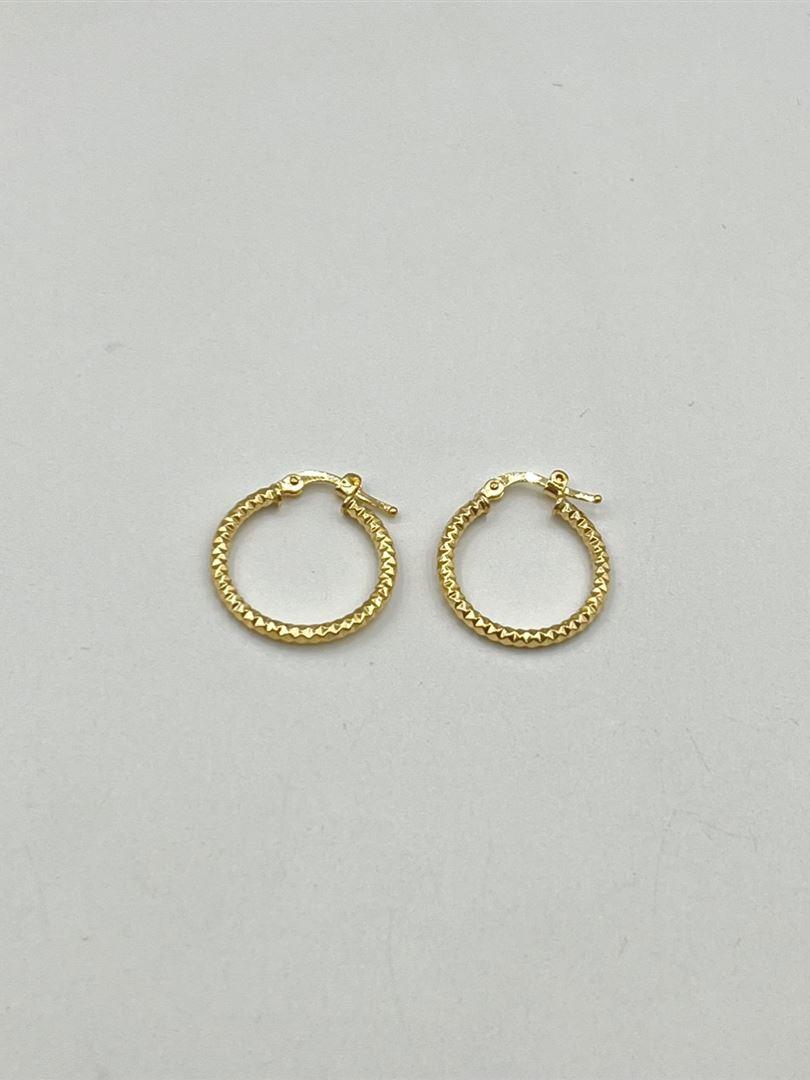 گوشواره طلا 18 عیار حلقه ای 129029