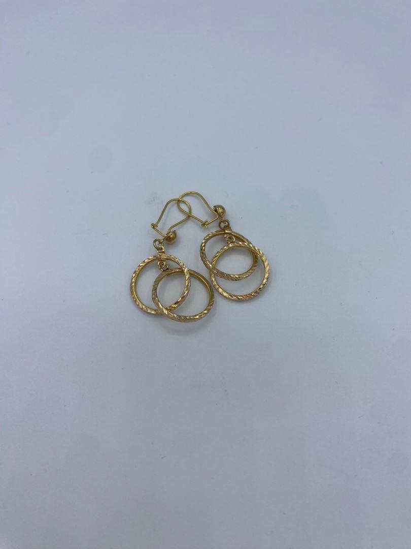 گوشواره حلقه ایی دایره طلای 18 عیار126528
