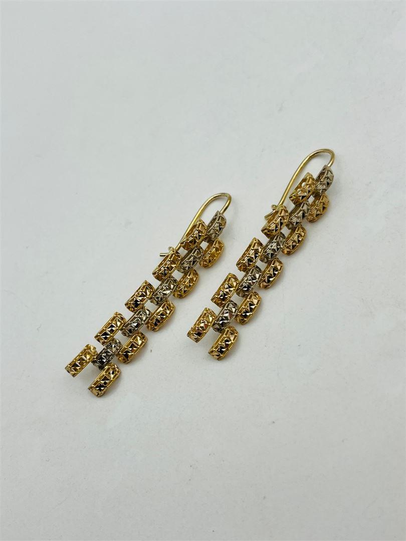 گوشواره طلا 18عیار رولکس تراش138686