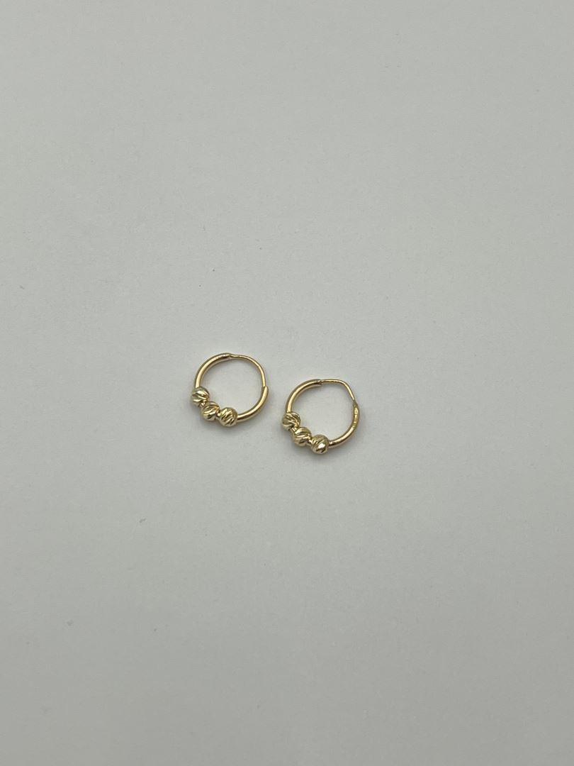 گوشواره حلقه ای طلا 18 عیار البرنادو 127108