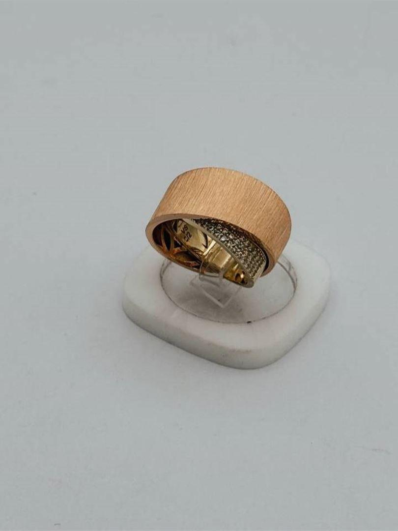 انگشتر طلا 18عیار نگینی رزگلد