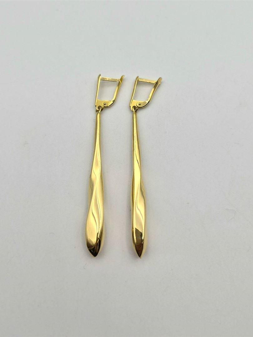 گوشواره طلای 18 عیار آویزدار