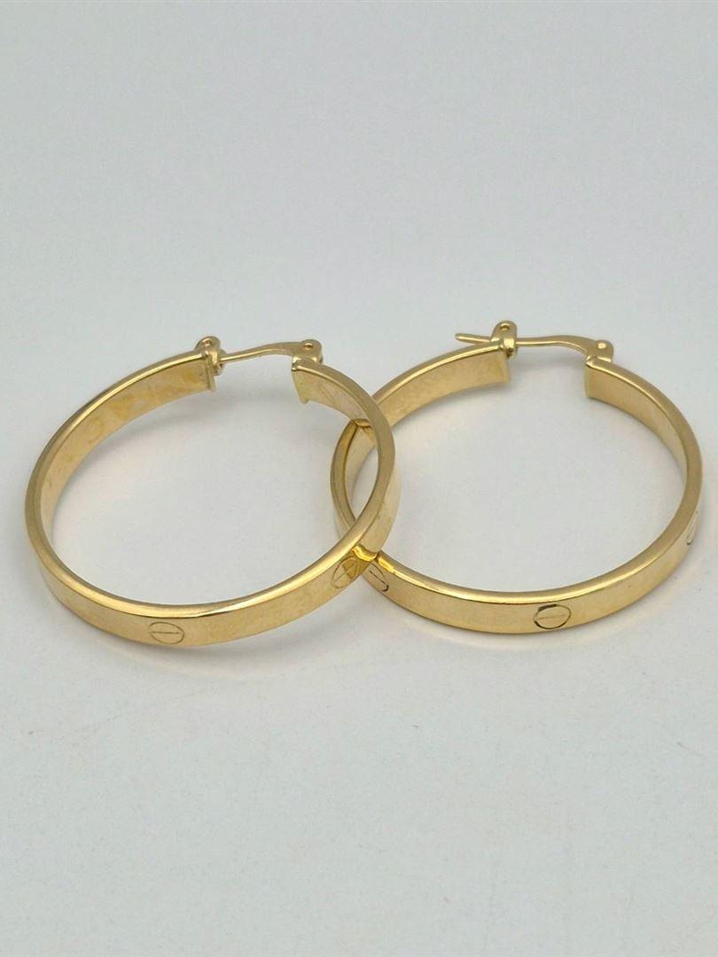 گوشواره طلای 18 عیار حلقه ای