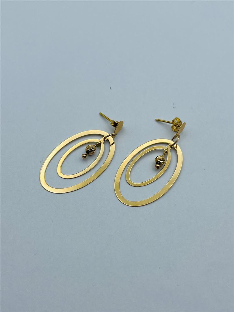 گوشواره طلا 18عیار هندسی