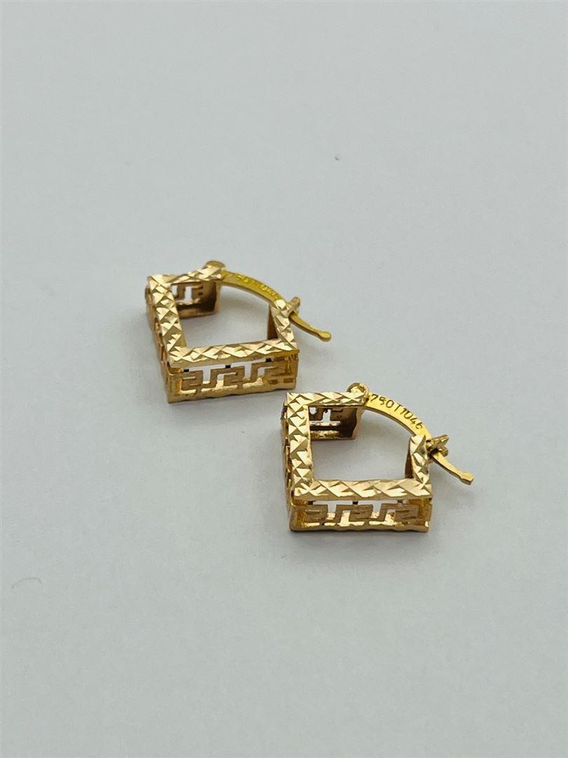 گوشواره طلا 18عیار ورساچه