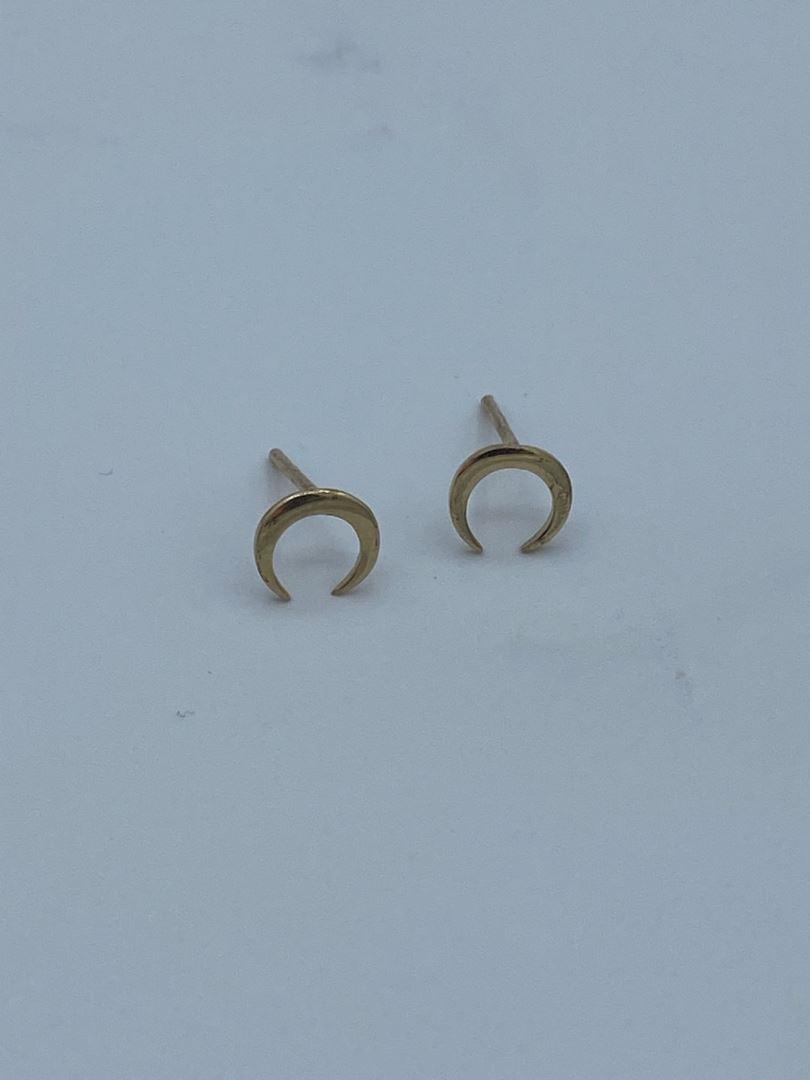 گوشواره ماه طلای 18 عیار126518