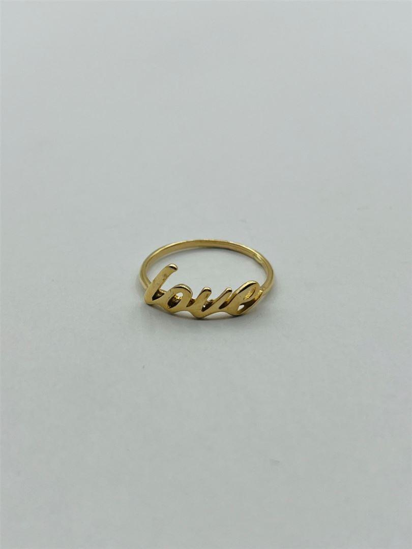 انگشتر طلا 18عیار love133908