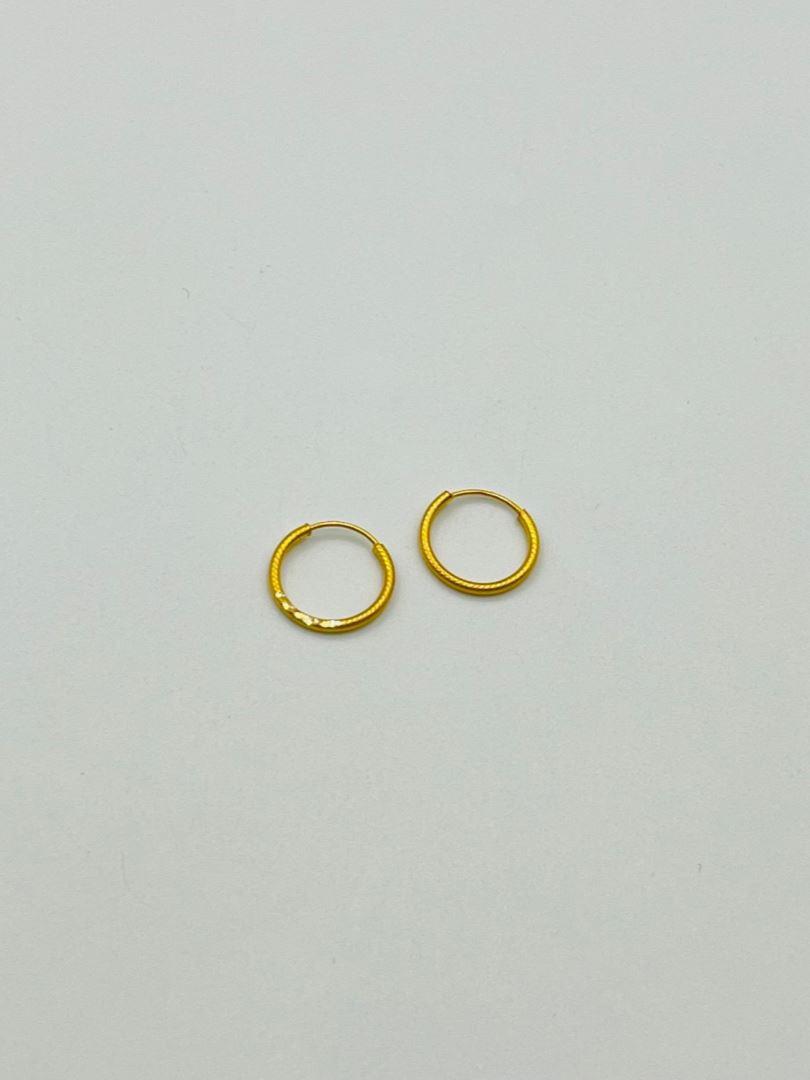 گوشواره طلا 18 عیار حلقه ای128211