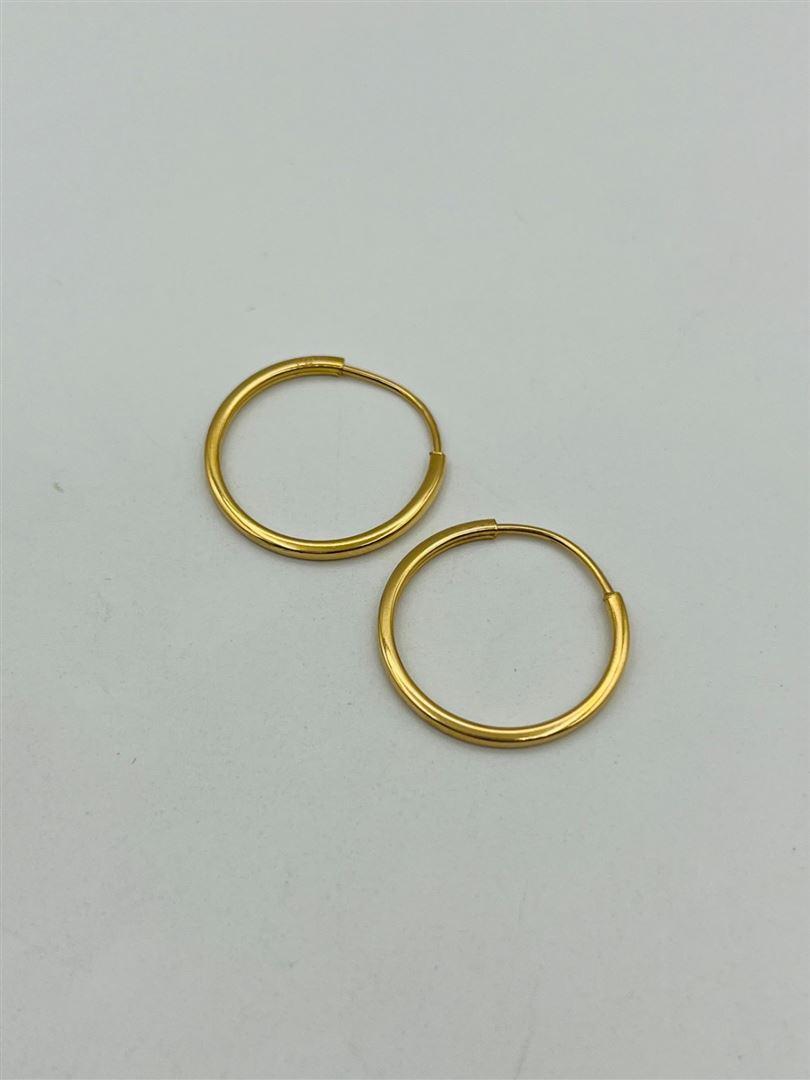 گوشواره طلا 18عیار حلقه ای132081