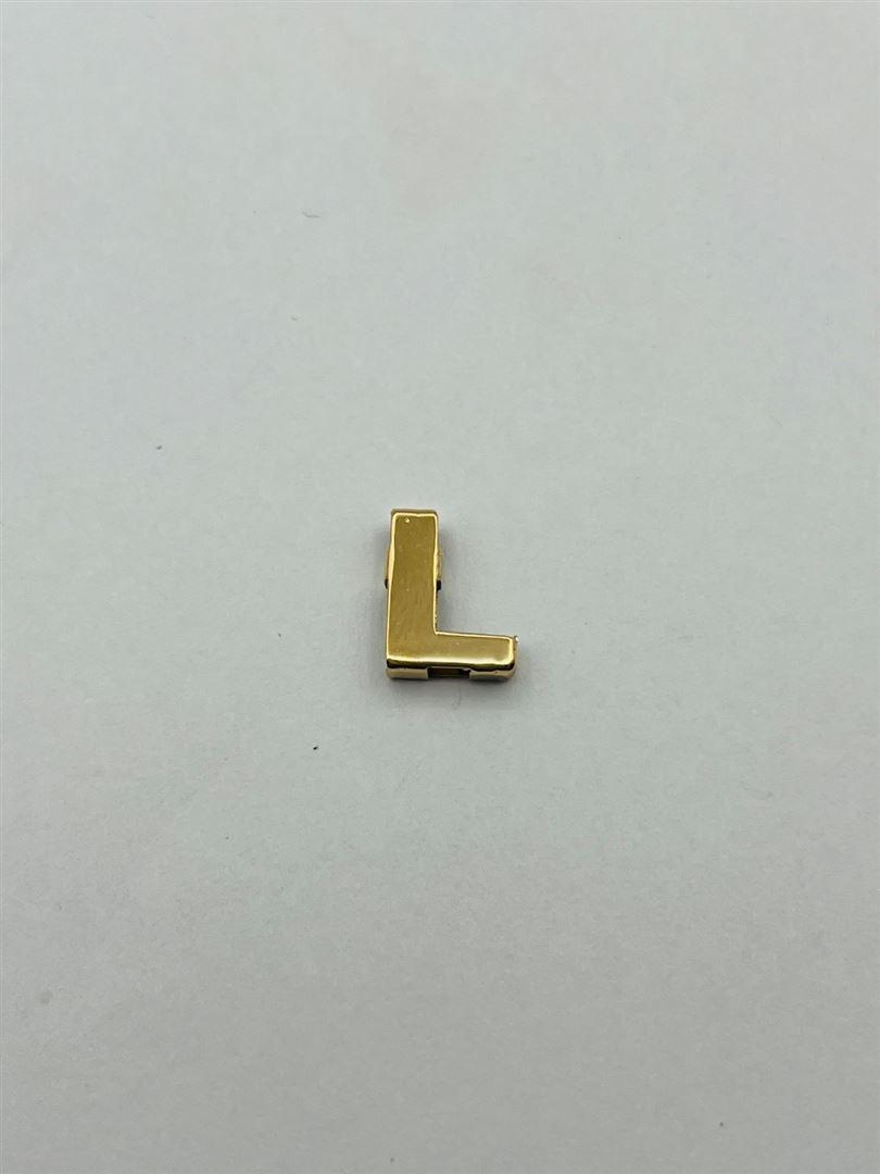 پلاک طلا 18عیار حرف L 135009