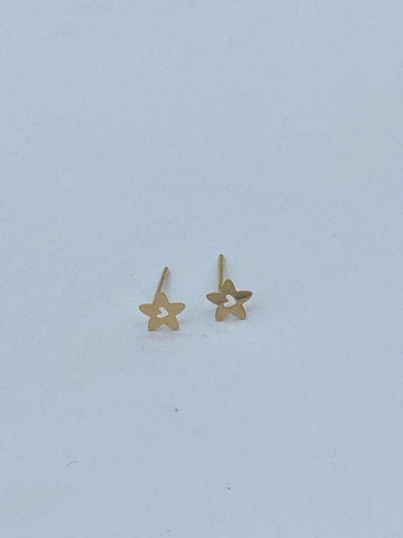 گوشواره ستاره طلای 18 عیار 124778
