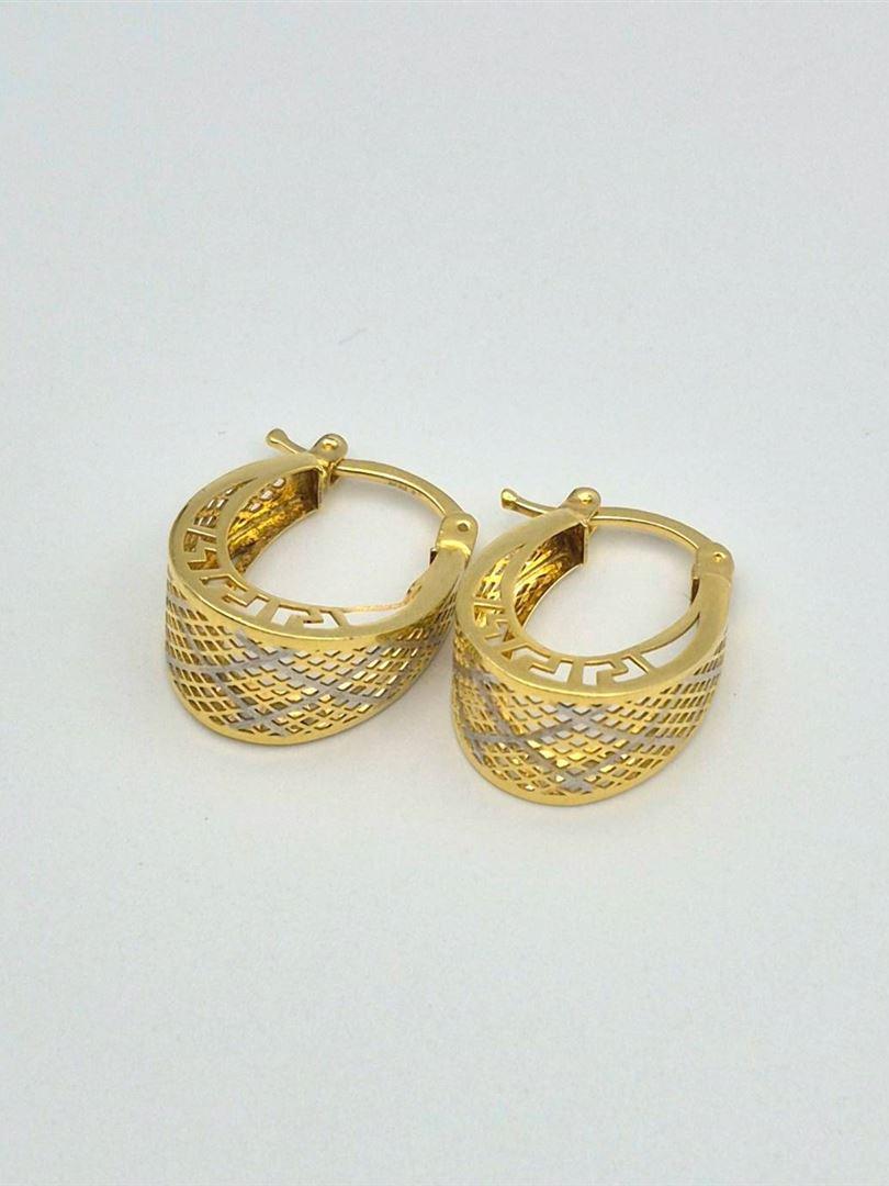گوشواره طلا 18 عیار حلقه ای