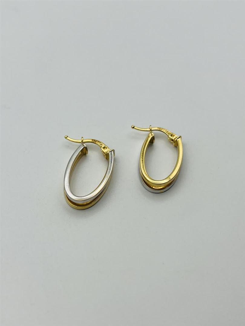 گوشواره طلا 18عیار حلقه ای