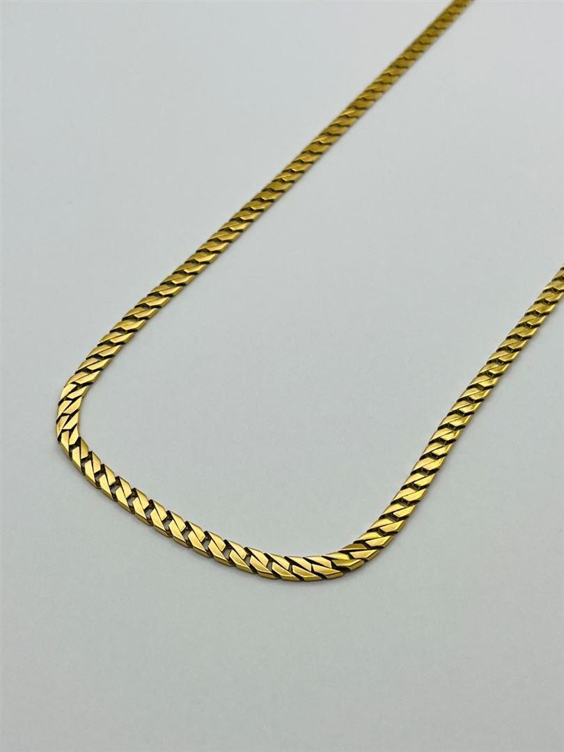 گردنبند طلا 18عیار کارتیر کوبیده