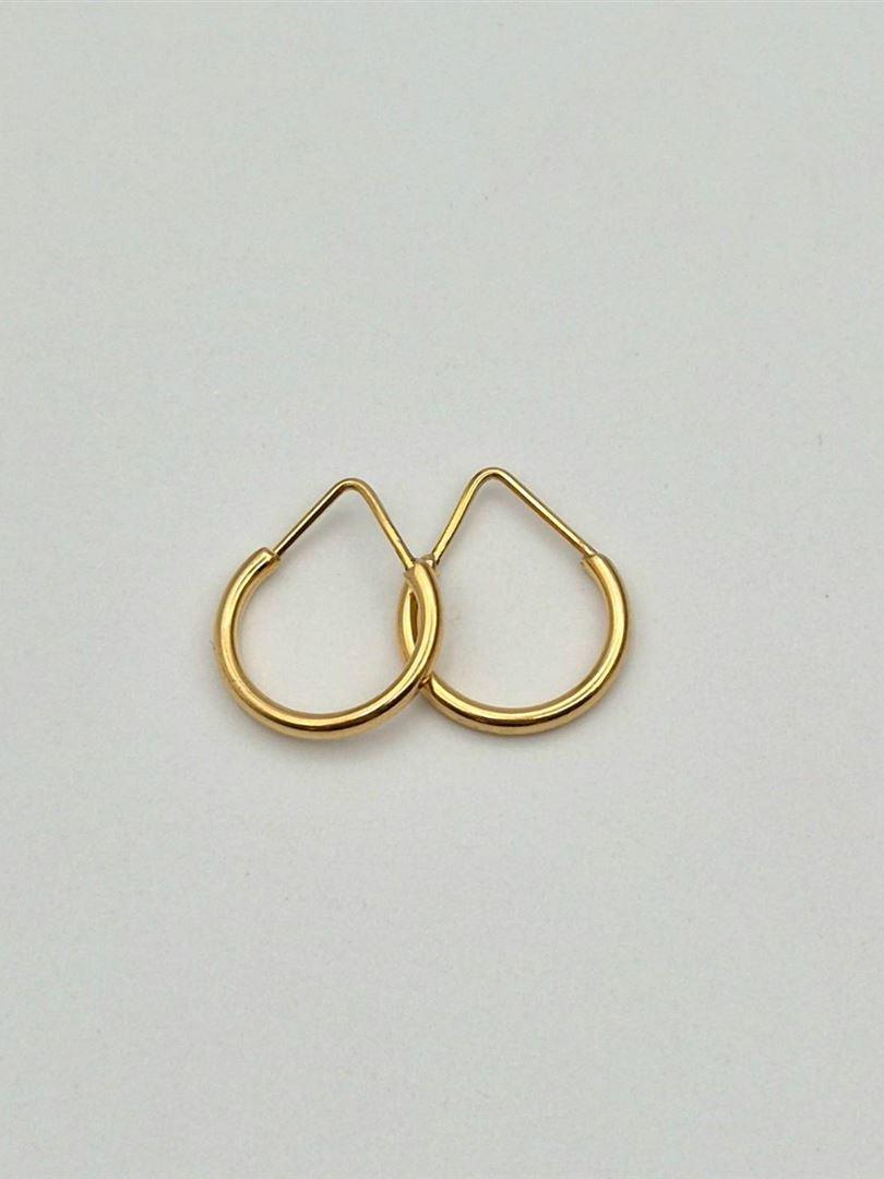 گوشواره طلا 18 عیار حلقه ای