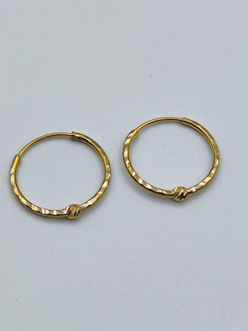 گوشواره طلا 18عیار حلقه ای144809