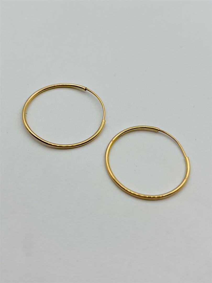 گوشواره طلا18عیار حلقه ای