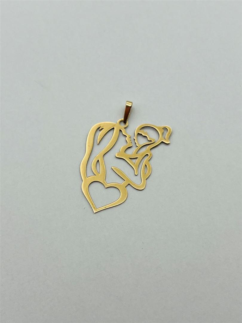 آویز پلاک طلا 18عیار مادر140377