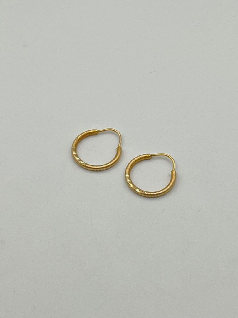 گوشواره طلا 18 عیار حلقه ای 128777
