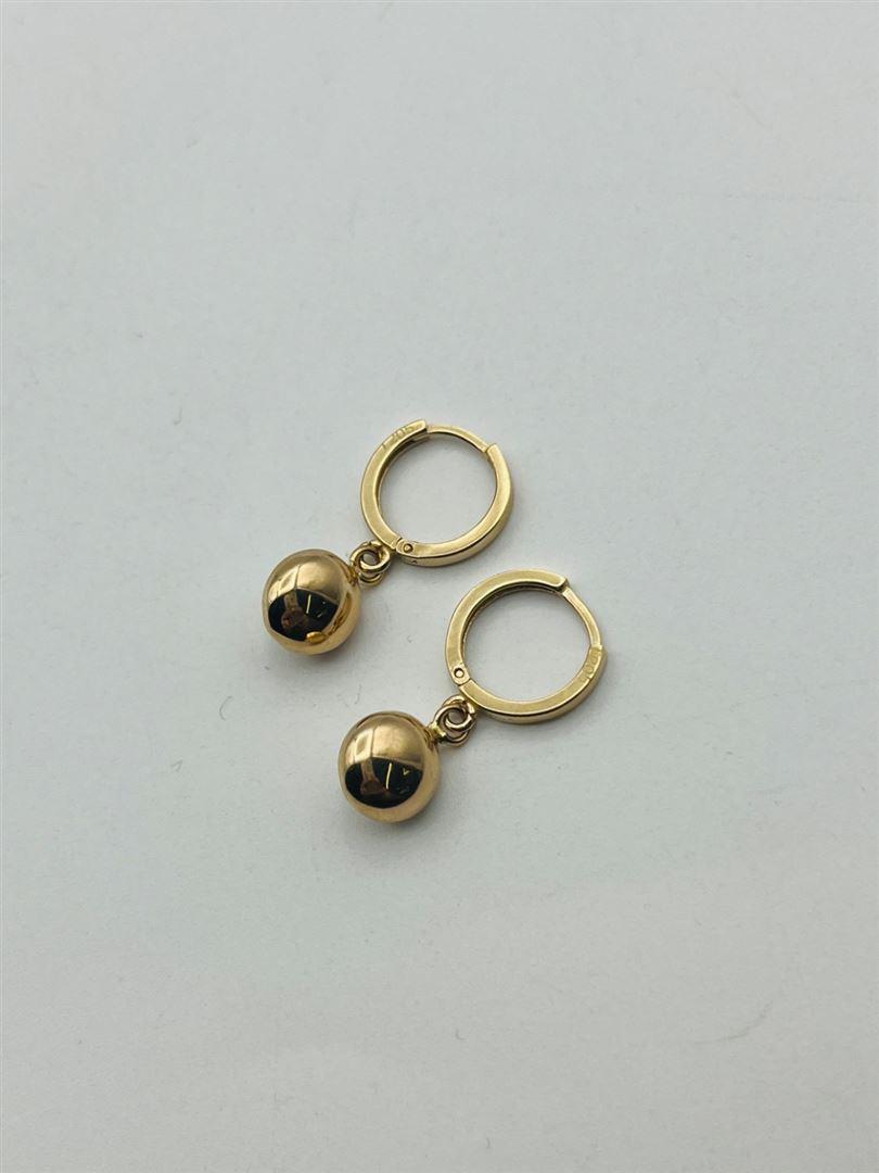 گوشواره طلا 18عیار اویز دایره134318