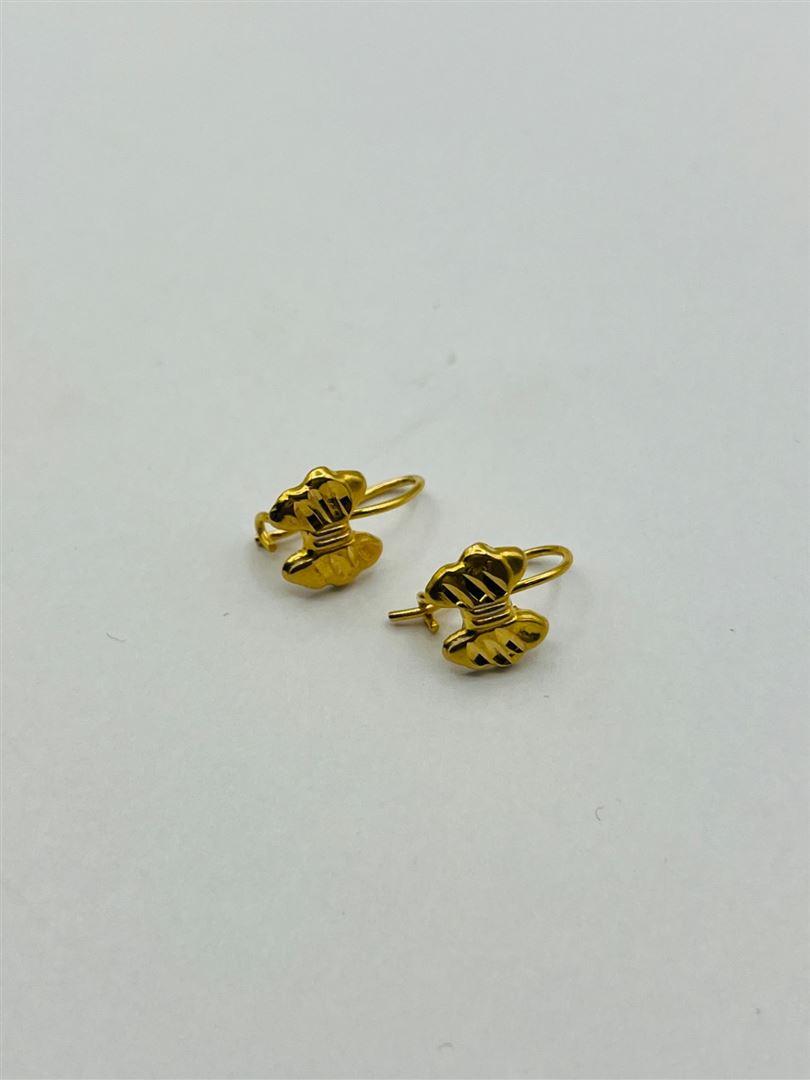 گوشواره طلا 18عیار پاپیون 134129