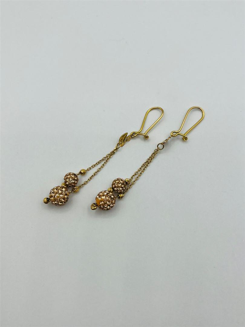 گوشواره طلا 18عیار سواروسکی133687