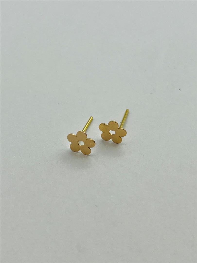 گوشواره طلا 18عیار میخی گل135844