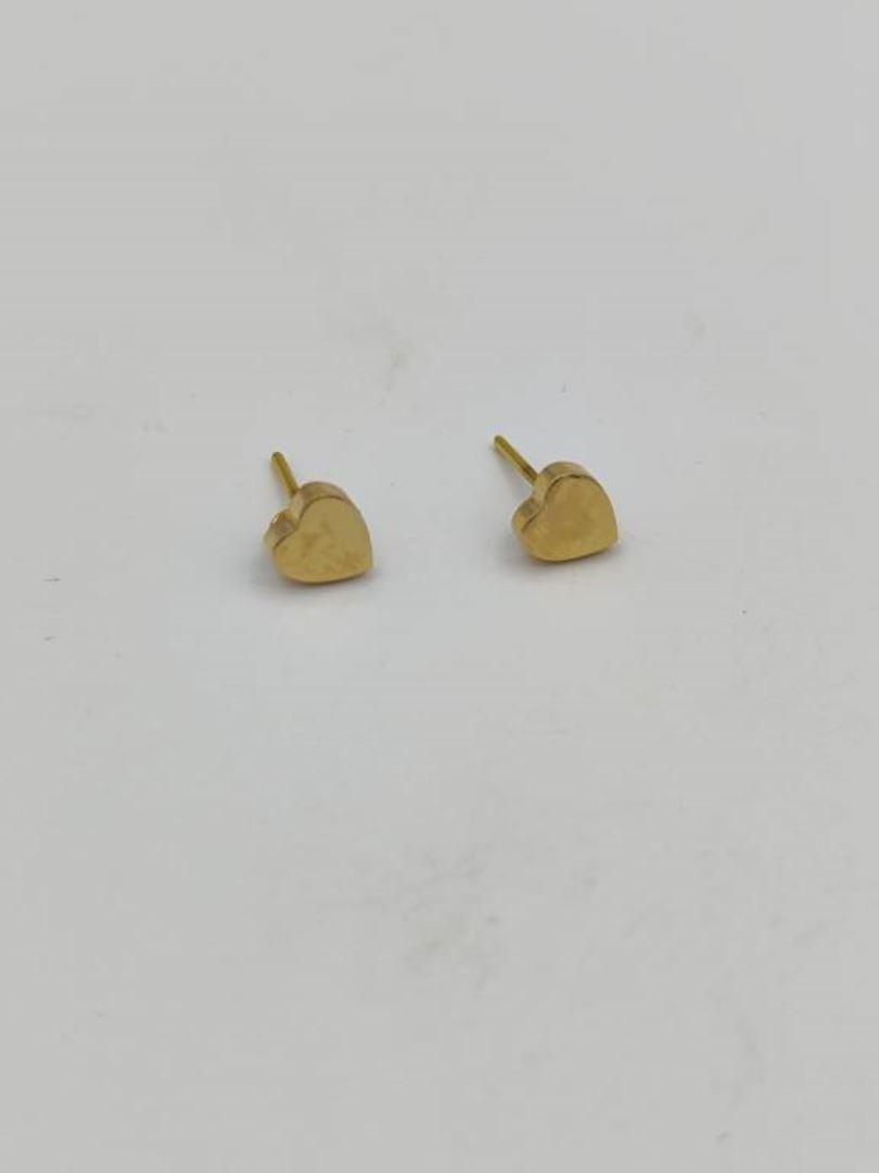 گوشواره میخی قلب طلای 18 عیار127773