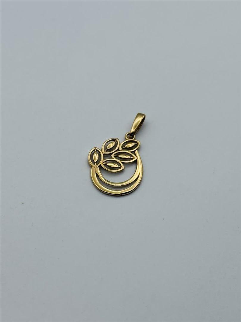 آویز پلاک طلا 18عیار گندم
