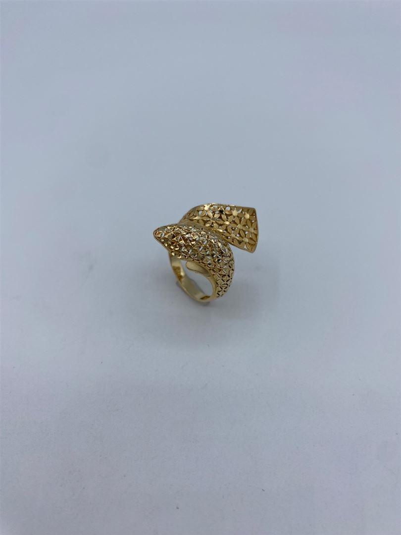 انگشتر تراش طلای 18 عیار128968