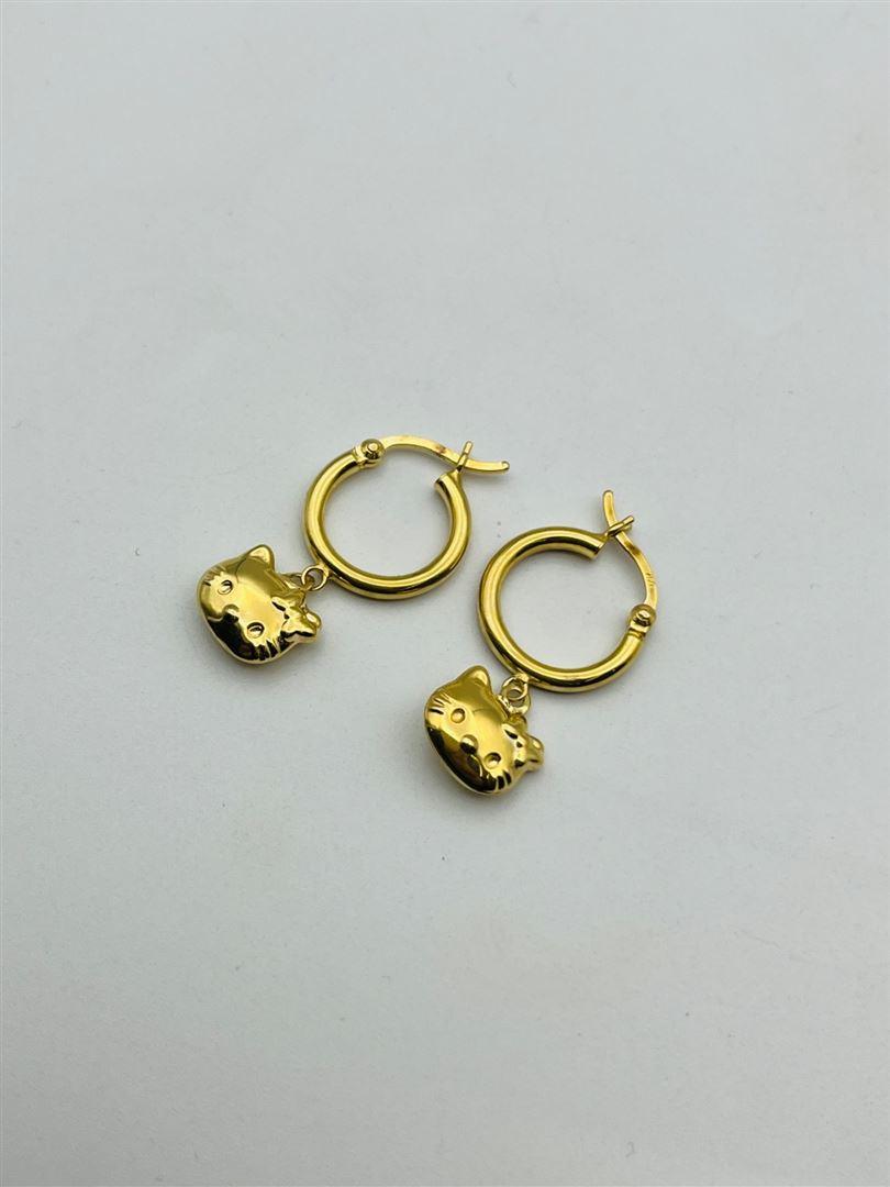 گوشواره طلا18عیار کیتی